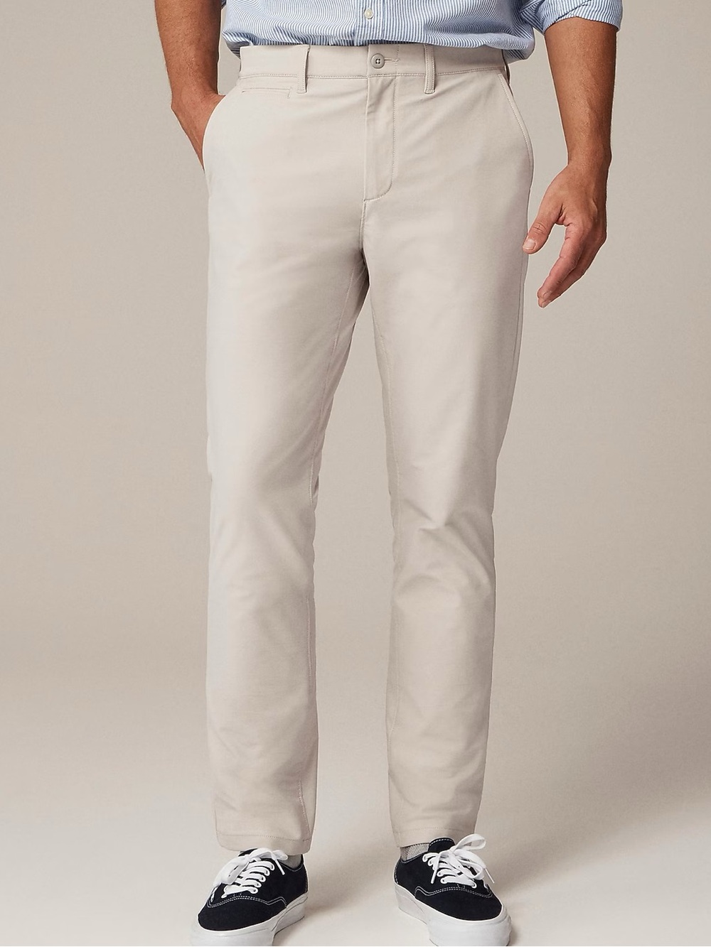 J. Crew Light 770 Straight Tech Chino Pant in Stone